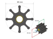 Albin 06-01-021 - Premium Impeller Kit
