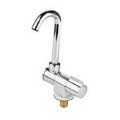 Allpa Chrome-Plated Water Tap, Collapsible, Ø14mm Swivel, Connection 3/8", 60x140x180mm