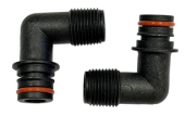 Johnson Pump 09-47087 - Port Kit (2 pcs.) KlickTite x 1/2" BSP Thread, 90° Elbow