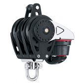 Harken HK2686 Triple Carbo Ratchamatic Block 75 mm with Cam and Becket for Rope 12 mm