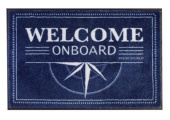 Marine Business Welcome Doormat Blue