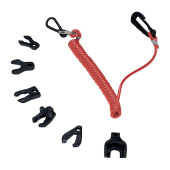 Nuova Rade 28140 - Kill Switch Key with Coil Lanyard, Set For Cord Honda/OMC