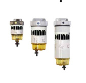 Nanni Diesel QFI00245GR – Diesel Water Separator Filter 170 l/h, 10µ, 1/4" NPTF, Transparent Bowl