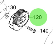 Steyr Z021010-0 - Poly-V Belt Tensioner Unit M160068