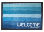 Marine Business Welcome Doormat Stripes