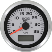 Veethree 70610SSFKE - Argent Pro Speedo Meter 0-35 Mph (Including Pitot & Hose)