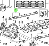 Nanni Diesel 970312103 - Balancer Shaft Assembly No. 1 for T4 Series Engines
