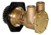 Jabsco 29640-1101 - 1" Bronze Pump, 80-size, Flange-mounted With 32mm (1 1/4") Hose Ports