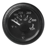 VDO A2C59512550 - ViewLine Oil Temperature Gauge D52mm Black 12V 150C