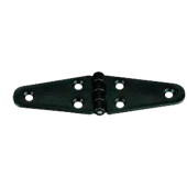 Nuova Rade 43674 - Polyamide Plastic Hinge, Double Oval Black, 135x40mm, 270°