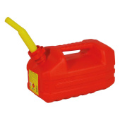 Plastic Red Jerry Can + Pouring Spout 5 L