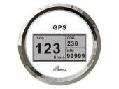 Wema 110608 - Silverline GPS Speedo White Digital 85mm