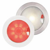 Hella Marine Spotlight Euroled 150 Two Color Touch Stainless Steel - Warm White / Red Light