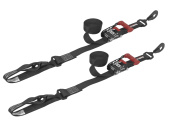 Speedstrap 38 mm Ratchet Tie-Down, Hook and Loop, 300 cm, Black, 2 Pieces