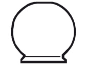 DHR Ball Glass Opal White 70mm