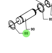 Bukh 522A9245 - Washer for DV36 and DV48 Rear End Rotating Weight and Fuel Lift Pump