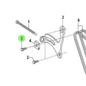 Nanni Diesel 970312724 - Flange Bolt for Alternator Assembly