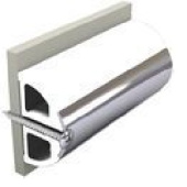 Vetus POLY4SWL - Vinyl Rubbing Strake, White, POLY4S 40 x 31 mm, excl. Inlay, Coil of 30 meter