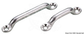 Osculati Polished Stainless Steel Deck U-Bolts for Nylon Webbing – 40–50 mm, Pack of 10
