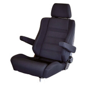 Helmsman's Seat Chopin Fabric Dark Grey Without Base