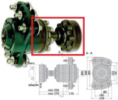 Aquadrive 6070087 CV42 Extended (Custom Length) Constant Velocity Joint WL = to 1000 mm for CVB42.30/HDL42.680