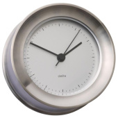 Delite 630310 - Quartz Clock Zealand Stainless Steel 110 mm