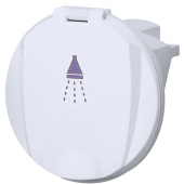 Nuova Rade 42575 - Case For Shower Head With Round Lid White