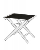 ARC Marine Canvas For Director's Stool Black