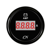 Digital Ammeter + Shunt - Black Dial, Black Bezel, -150 - +150A, 9 - 32V