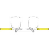 SeaStar HO5009 - Outboard Tie Bar Kit for Yamaha 1989-Date 70 and 90 HP