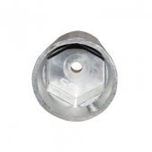 E. Polipodio Zinc Spare Conical Shaft Anodes Radice Type with Hexagonal Screw, Shaft Ø22–50 mm