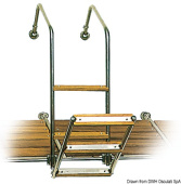 Osculati 48.320.06 - Platform 7 Wood Steps Ladder
