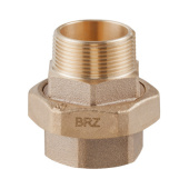 Guidi 2 1/2" Bronze Union M-F BSP, Tapered Seat with O-Ring