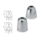 E. Polipodio Riva Spare Shaft Nut Zinc Anodes, Ø38–52 mm