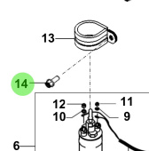 Bukh 11404-10206K - Flange Bolt for R210J and S270J Engine Assemblies