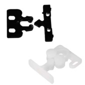 Nuova Rade 43791 - Door Fastener, Plastic, 22x32, Black