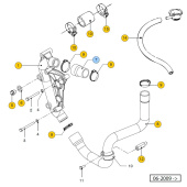 Vetus STM9852 - Hose Pump Pipe