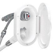 Nuova Rade 54604 - Case with White Housing Shower, Mixer Tap, 3m Hose, w/Lid, White