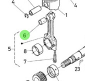 Nanni Diesel 970307334 - Piston Pin Bushing for N4 and 4/5 Series Engines