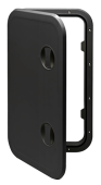 Allpa Plastic Hatch, 606x357mm, 180°, Removable, Black