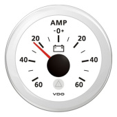 VDO A2C59512330 - Ammeter -60 / +60A White ViewLine 52 mm