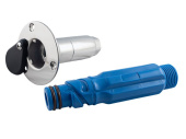 Albin 02-65-035 - Heavy Duty Stainless Steel Through Deck Hose Connector