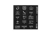 Vetus NP13 - Set Name Plates for Panel P6/P12