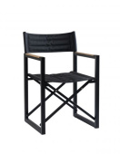 ARC Marine Director's Chair The Square Aluminium Charcoal