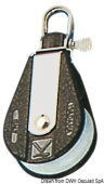 Viadana Plastinox Single Block with Swivel or Fixed Head for Rope up to 8-12 mm, 34-56 mm Sheave