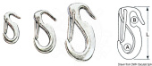 Osculati Polished Stainless Steel Jib Snap Hooks
