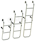 Allpa Stainless Steel Bathing Ladder, 5-Steps, With Fixed Transom Support, Dims. Unfolded 260x1040mm, Tube Ø20mm