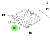 Bukh 21516-4A010 - Oil Pan Bolt for R210J and S270J Engines