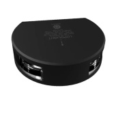 Lopolight 201-010-B - Navigation Light 2NM 225° White, Masthead, Black Anodized