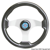 Osculati 45.163.02 - Technic Steering Wheel Carbon Coated/Silver 350 mm